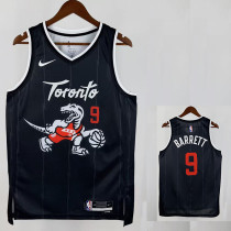 25/26 Raptors BARRETT # 9 Black City Edition Top Quality Hot Pressing NBA Jersey