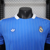 25/26 RMA Retro Edition Blue Player Version Soccer Jersey