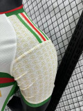 24/25 Algeria White Green Player Version Soccer Jersey