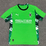 25/26  Monchengladbach Away Fans Soccer Jersey(左袖广告）