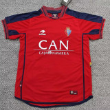 2000/2002 Osasuna Home  Retro Soccer Jersey