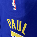 2025 T259 Warriors  PAUL #3 NK Blue  Pure Cotton  Blue T-shirt