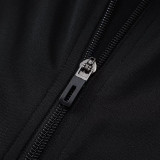 25/26 RMA Black Retro Jacket Tracksuit#A2529(黄袖边）