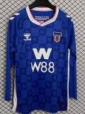 25/26 Sunderland Away Long  Fans Soccer Jersey