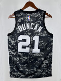 Sa Spurs DUNCAN # 21 Camouflage Top Quality Hot Pressing NBA Jersey