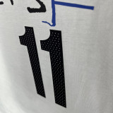 2025 T252  Nets IRVING # 11 NK White  Pure Cotton  Blue T-shirt
