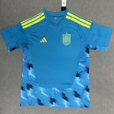 26/27 Spain Ｇoalkeeper Blue Fans Soccer Jersey