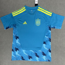 26/27 Spain Ｇoalkeeper Blue Fans Soccer Jersey