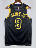 LAKERS BROWNIES # 9 Serpentine Top Quality Hot Pressing NBA Jersey蛇纹