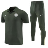 25/26 CHE Dark Green polo shirts pants suit