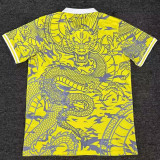 25/26 RMA Yellow Dragon Pattern Special Edition Fans Soccer Jersey