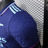 25/26 ARS  Alphabet Pattern Special Edition Blue Player Version Soccer Jersey