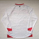 25/26 Lebanese White Long Sleeve Fans Soccer Jersey