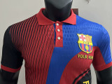 25 /26 BAR Three Color Striped Puzzle Edition Player Version Soccer Jersey