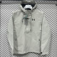 24/25 UA White Single Layer Hooded Windbreaker#F707