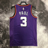 22/23 SUNS PAUL #3 Purple Top Quality Hot Pressing NBA Jersey (Retro Logo)