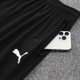 25/26 Marseille Black Hooded Jacket Tracksuit