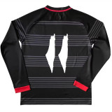 24/25 Palestine Black Grey Arabic Version Long Sleeve Fans Soccer Jersey(背带图）