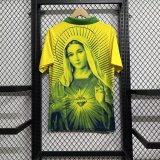 26/27 Brazil Mary Yellow Fans Soccer Jersey