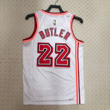 22/23 Heat BUTLER #22 White Top Quality Hot Pressing NBA Jersey (Retro Logo)