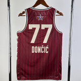 23/24 ALL-STAR DONCIC #77 Red Top Quality Hot Pressing NBA Jersey