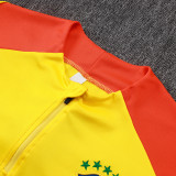 25/26 Brazil Yellow Half Pull Tracksuit #B25134 (半拉链)