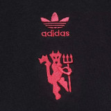 24/25 Man Utd Black Cotton  T-shirt