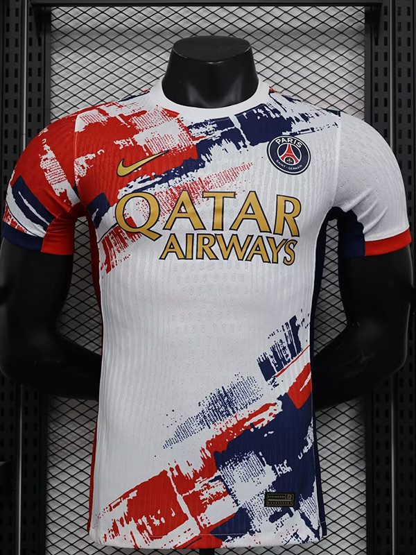 24/25 PSG White Red Special Edition  Player Version Soccer Jersey