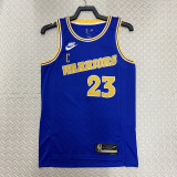 22/23 WARRIORS GREEN #23 Blue Top Quality Hot Pressing NBA Jersey (Retro Logo)