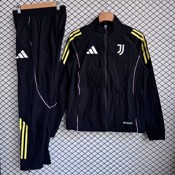 26/27JUV Black Windbreaker Tracksuit