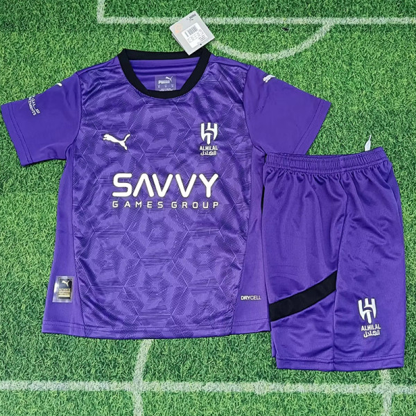 24/25 Al-Hilal Third Kids Soccer Jersey