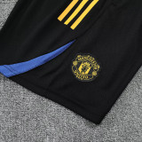25/26 Man Utd Black  Training Shorts Suit
