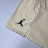 24/25 JOR Yellow Cotton shorts(003、前小英文标、全棉)