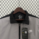 2024 New NK Grey Black Windbreaker(黑灰色带帽）