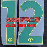25/26 Roma Third(Maroon neck)Fans Soccer Jersey(枣红领)
