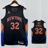 25/26 KNICKS TOWNS #32 Black Limited  Edition Top Quality Hot Pressing NBA Jersey