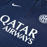 25/26  INT Royal Blue  Player Version Half Pull Tracksuit  (半拉链)