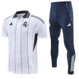 25/26 RMA White Stripe polo shirts pants suit
