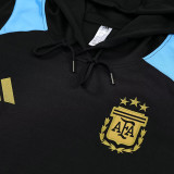 25/26 Argentina Black Hooded  Tracksuit