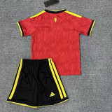 25/26 Belgium Home Kids Soccer Jersey