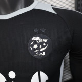 25/26 Algeria Black  Edition Player Version Soccer Jerse(胸前广告）