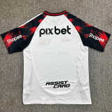 25/26 Flamengo Away  Fans Soccer Jersey(Print all sponsors、全广告）