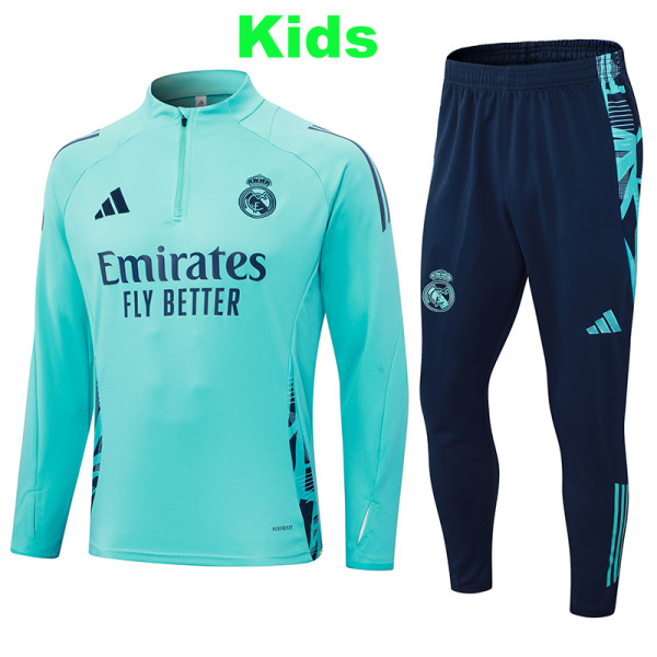 24/25 RMA Light Green Half Pull Kids Tracksuit  (半拉链、童装)