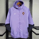 24/25 Portugal Purple Hooded Windbreaker