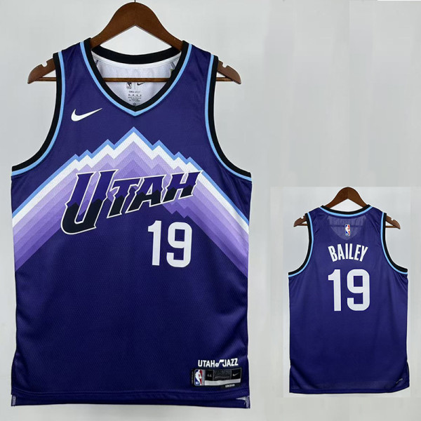 25/26 JAZZ BAILEY #19 Purple Top Quality Hot Pressing NBA Jersey