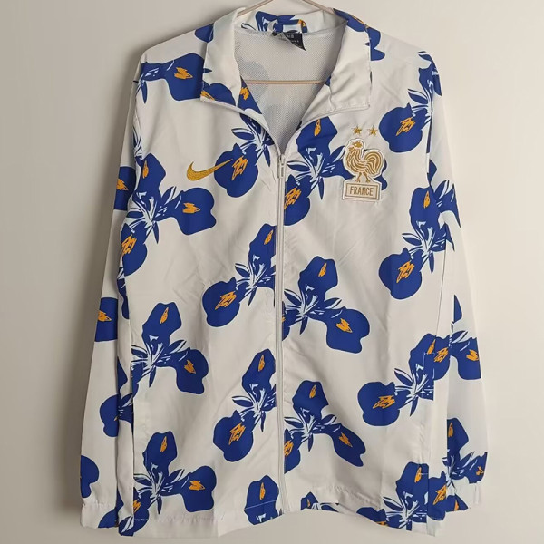 2025 France White Windbreaker
