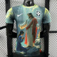 25/26 Brazil Christ statue Sky Blue  Player Version Soccer Jersey