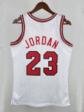 84/85  BULLS Rookie White # 23 Jordan Heat Pressed Retro NBA Jersey