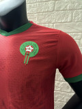 2024 Morocco Home  Player Version Soccer Jersey
