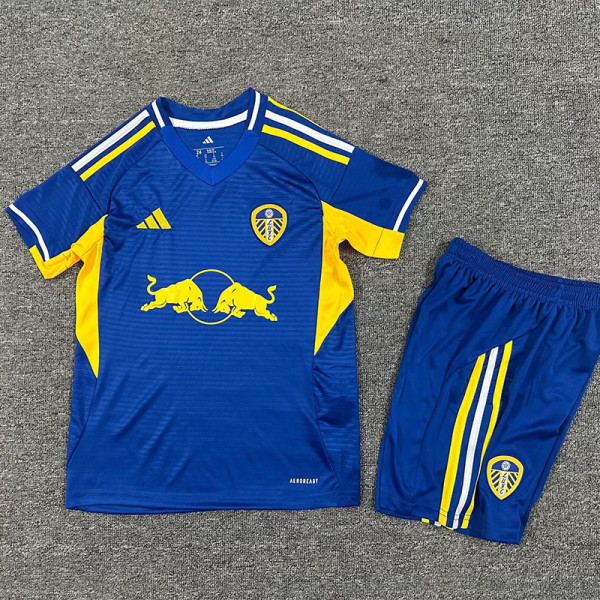 25/26  Leeds United Away Kids Soccer Jersey
